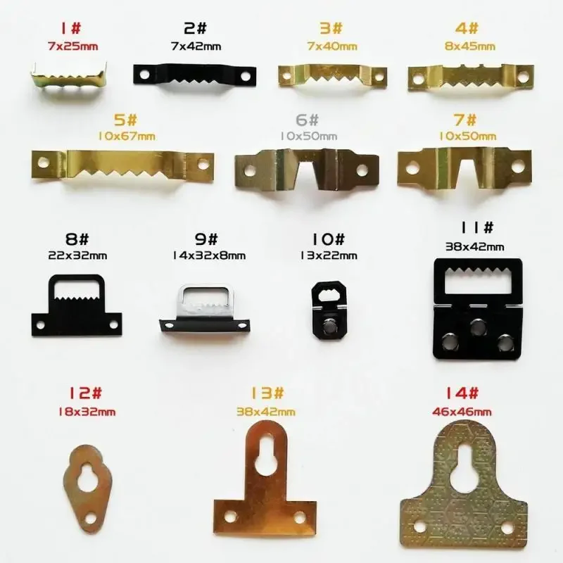 High Quality With Screws Picture Frame Hooks Sawtooth Picture Frame Hanger Hanging Photo Wall Oil Painting Mirror Saw Tooth Hook