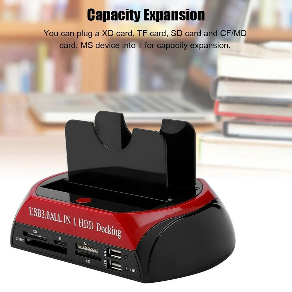 HDD Docking Station USB2.0 IDE SATA to ESTAT Hub Computer Card Reader Spare Parts Accessories Replacement for Mac OS