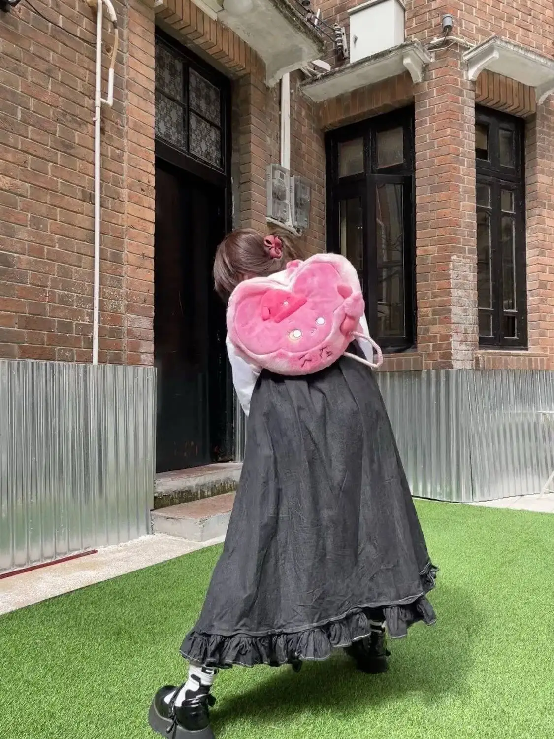 Bloom Haruku Cute Plush Crossbody Bags Women 2023 New Fur Chic Soft Messenger Bag Ladies Casual Pink Y2k Backpack Purses