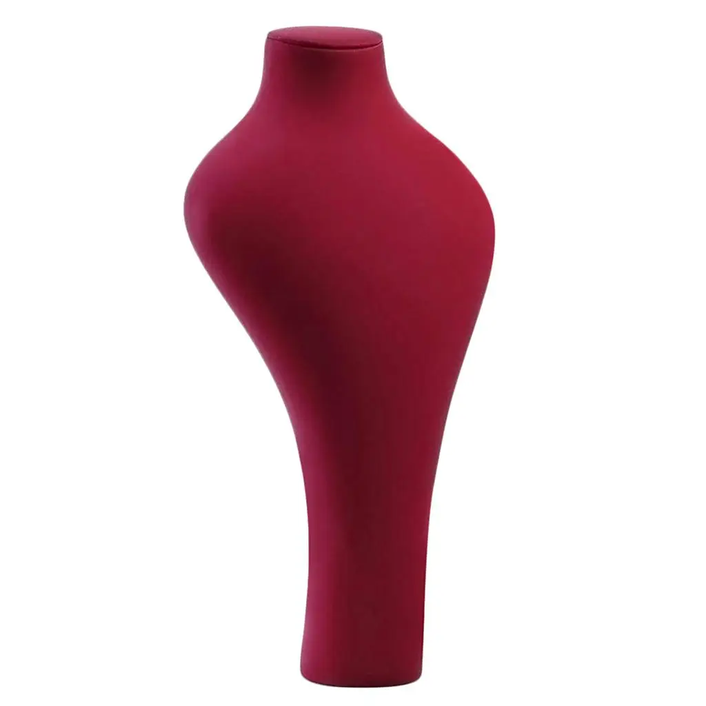 

Красное ожерелье, бюст для демонстрации ювелирных изделий - ожерелье из искусственной кожи, кулон, цепочка