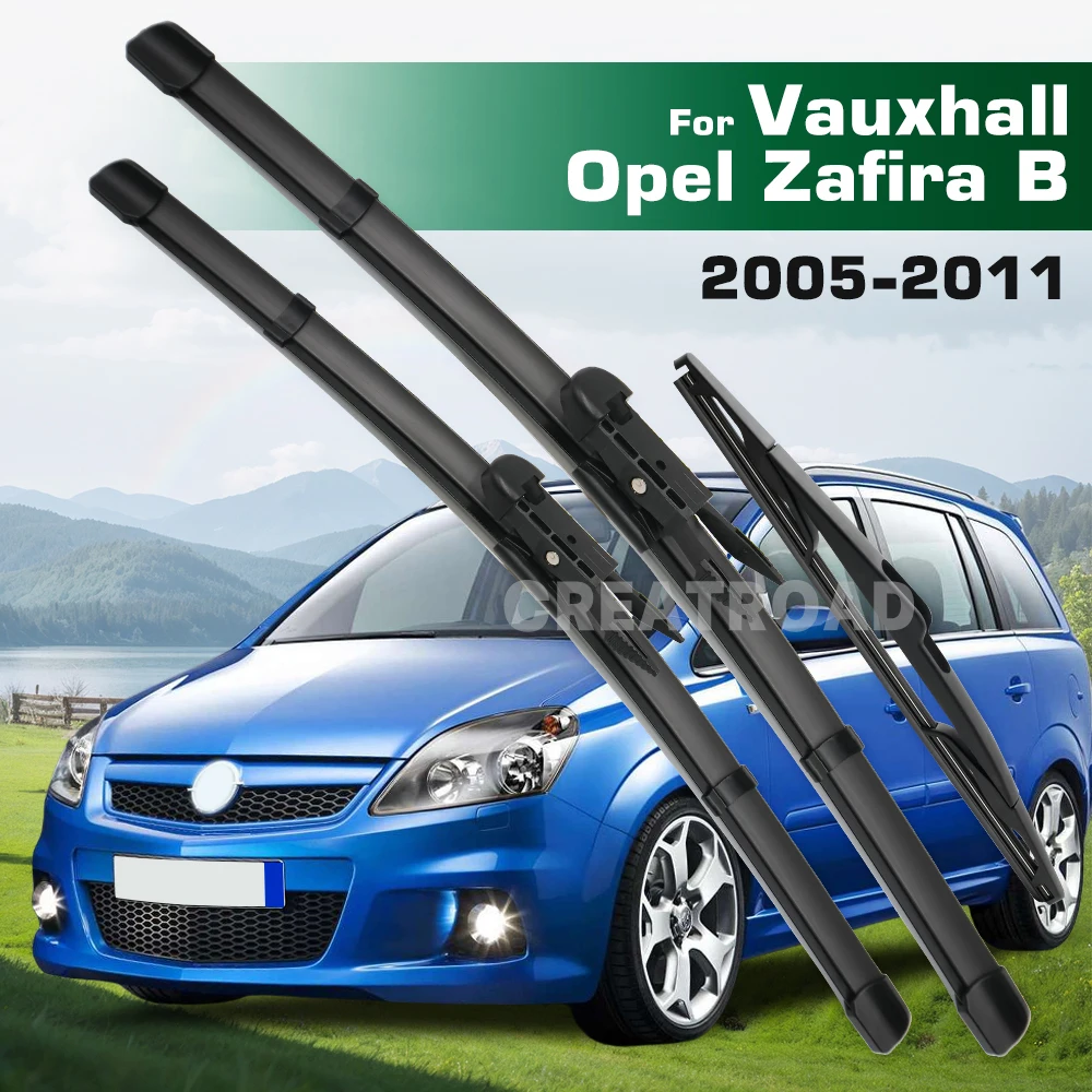 

GREATROAD Стеклоочиститель с левым и правым рулем, комплект передних и задних щеток стеклоочистителя для Vauxhall Opel Zafira B 2005-2011, лобовое стекло, окно