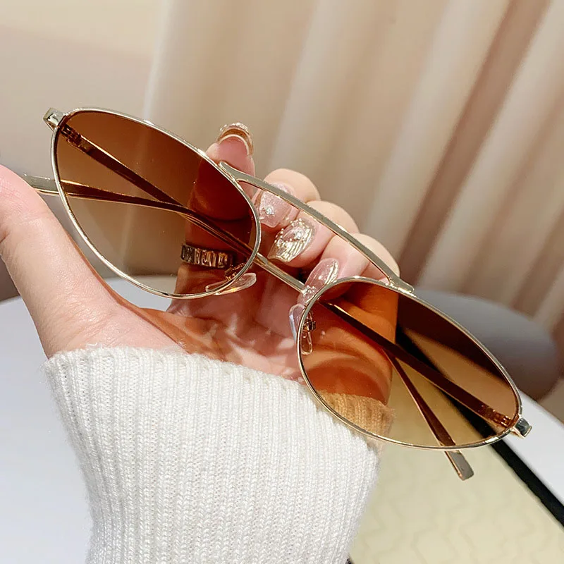 Fashion Cat Eye Sunglasses Women 2024 Sunscreen Glasses Retro Vintage Designer Shades Lentes De Sol Mujer Lunette Soleil Femme