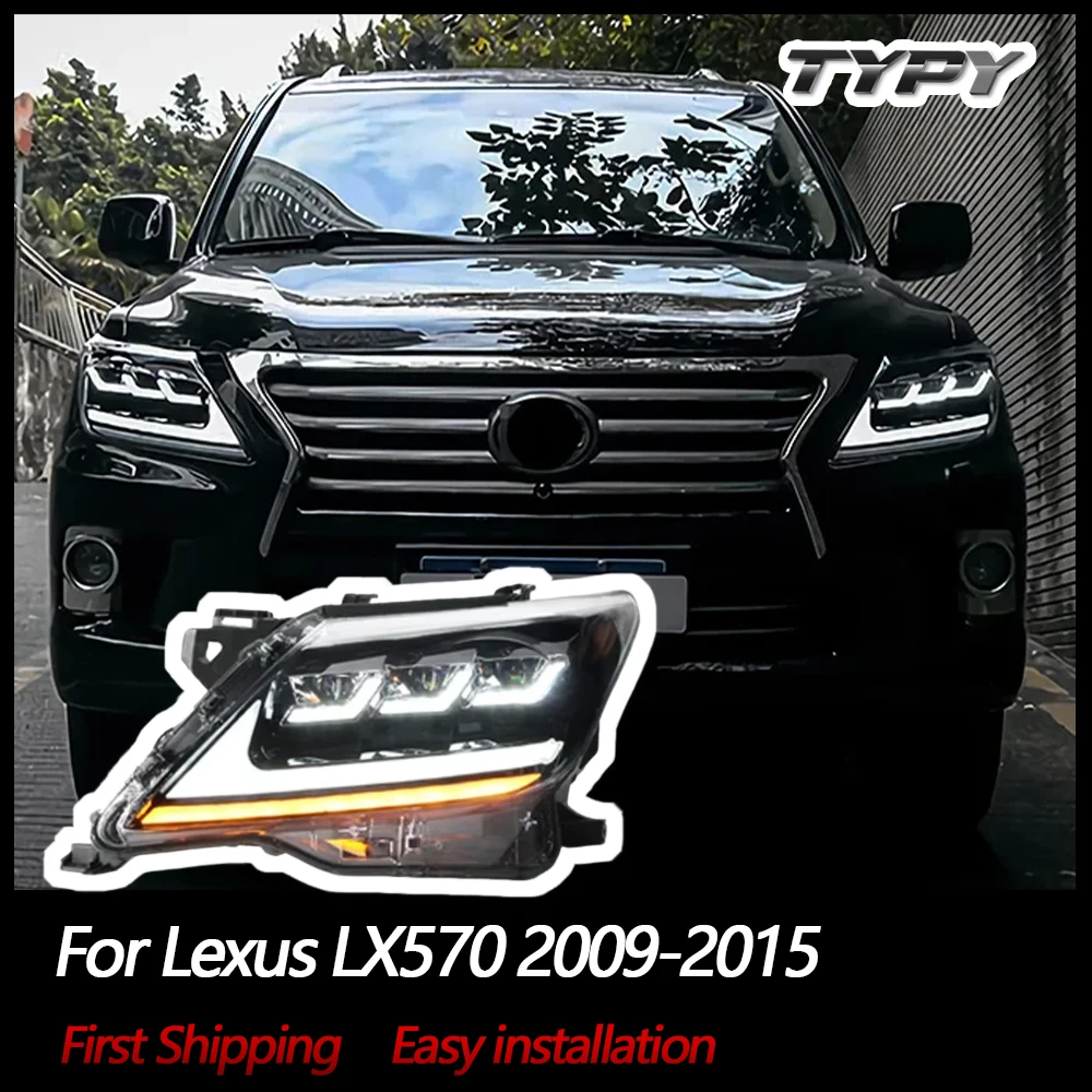 

TYPY Car Headlights For Lexus LX570 2009-2015 LED Car Headlights Dynamic Information Turn Signals Car Accessories
