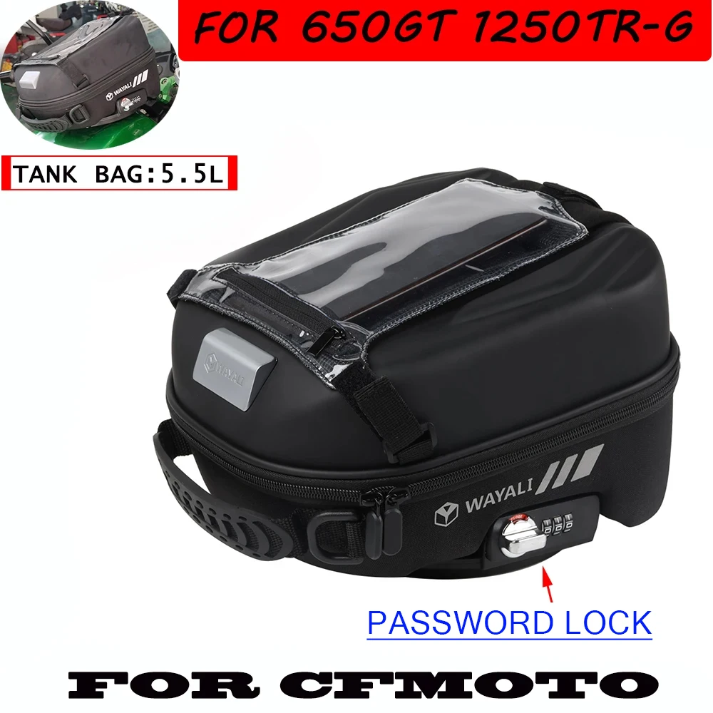 

For CFMOTO CF MOTO 650GT GT650 650 GT 1250TR-G 1250 TR-G Accessories Fuel Tank Bag Navigation Backpack Tanklock Waterproof Bags