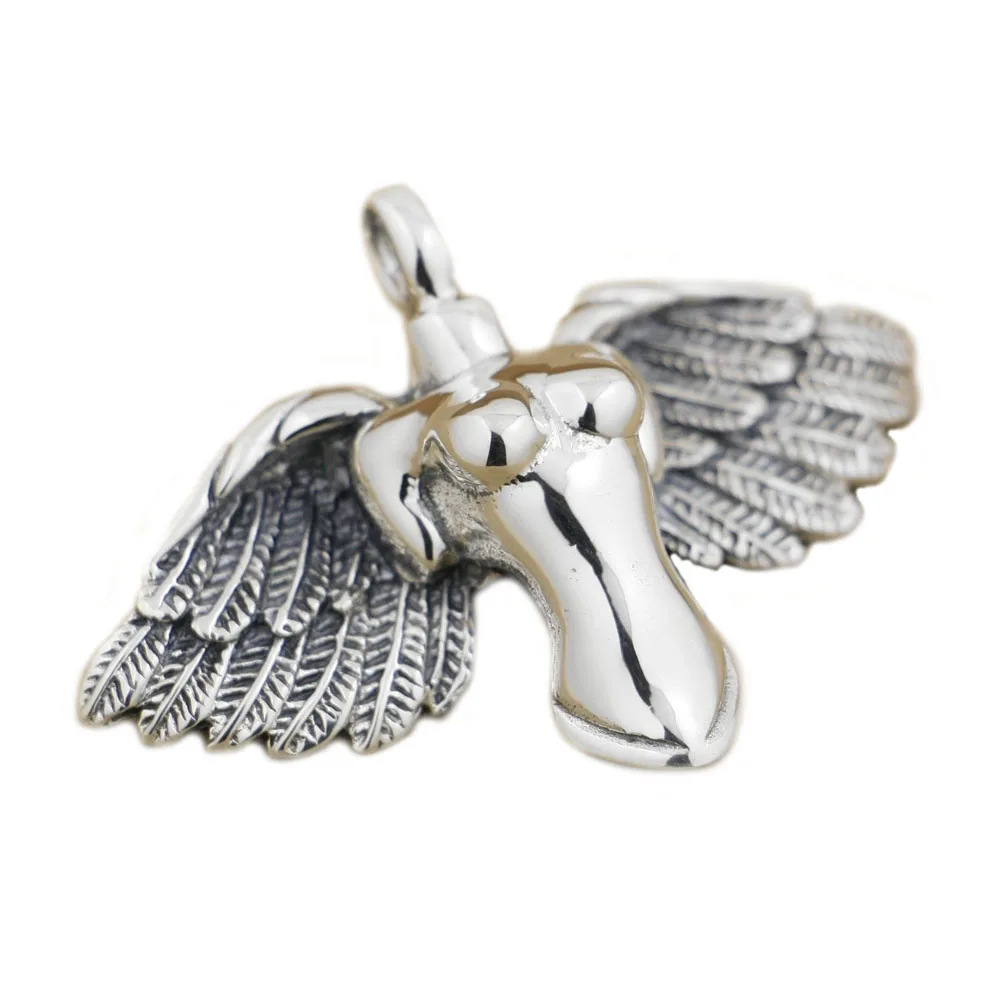 

925 Sterling Silver Naked Angel Pendant 9S001