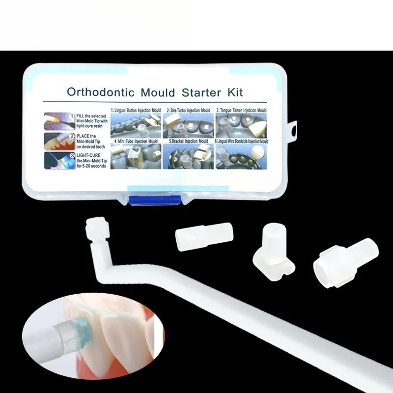 

8x6pcs/Set Dental Orthodontic Accessories Injection Mould Mini Ortho Forming Mold Button Bracket Starter Kit Dentistry Tools