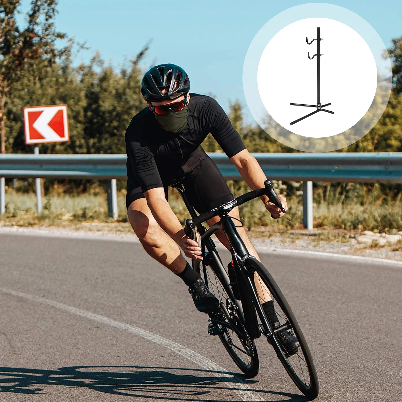 

Bicycle Repair Stand Adjustable For Road Mountain Ebike Maintenance Sturdy Foldable Bike Vertical Storage Rack