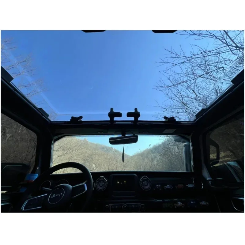 KQX quality JL9060 Transparent Top For Wrangler JL 2018+ Hard Front Roof Panel Replacement