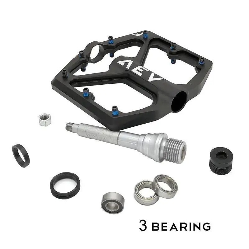 

New Anti-slip Footboard CNC Aluminum alloy 9/16" Road Fixie Bikes Pedals MTB 3 Bearings Pedal Bicycle Bike Pedal
