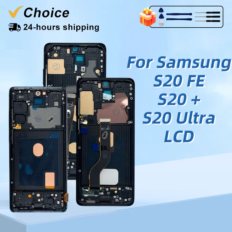 TFT For Samsung Galaxy S20 FE S20 Plus LCD Display Touch Screen Digitizer With Frame For Samsumg S20 Ultra LCD Replacement Parts