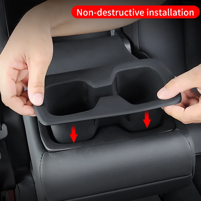 لكزس GX550 GX550h 2024 2025 الصف الثاني كوب ماء وسادة هلام السيليكا ، ملحقات مطورة gx 550 ضبط التعديل الداخلي