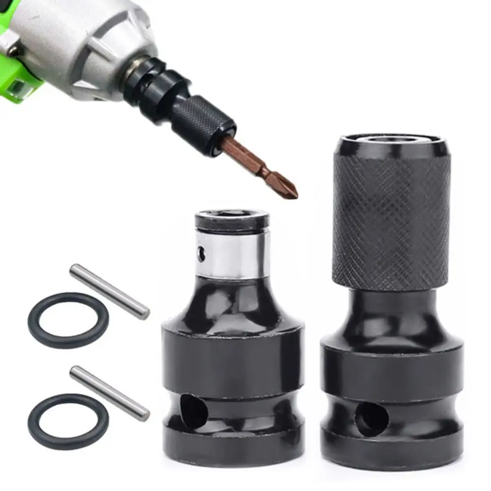 1Pcs Hex Ratchet Spanner Drive Converter 1/2 Inch Square To 1/4 Inch Quick Release Tools Impact Wrench Socket Set Drill Bit