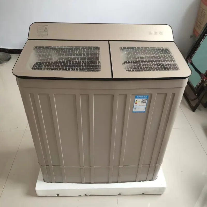 15kg Semi-Automatic Dual Bucket Electric Washing Machine Dryer Large Capacity Home School Commercial Hotel Use Top