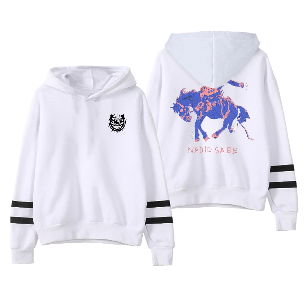 Bad Bunny Nadie Sabe Lo Que Va a Pasar Manana Night Rider Hoodie Men Women Pocketless Parallel Bars Sleeve Hooded Sweatshirts