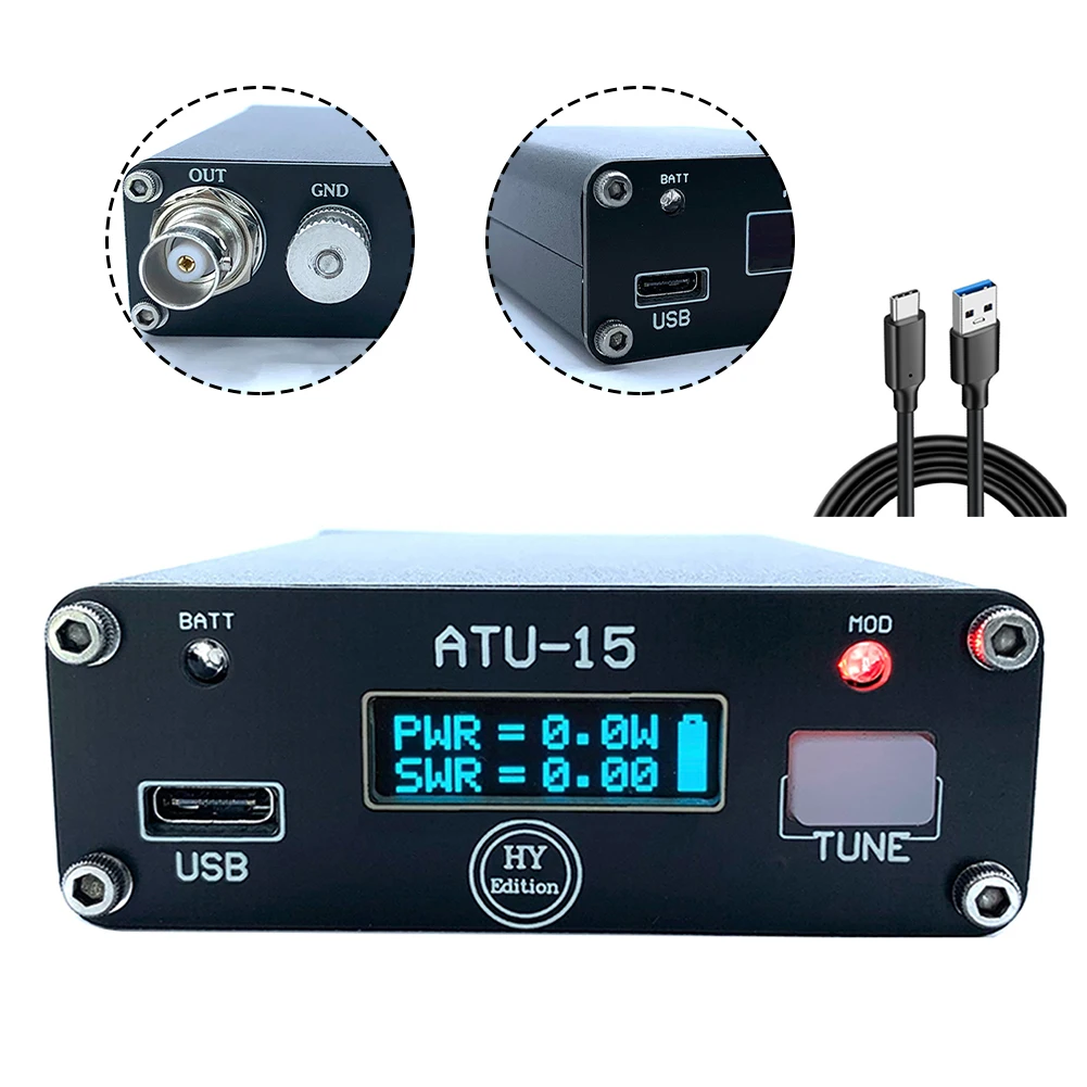 

ATU15 1.8 - 30MHz QRP Radio Automatic Antenna Tuner By N7ddc 1.4 Version 100*75*26 Mm Tools Accessories