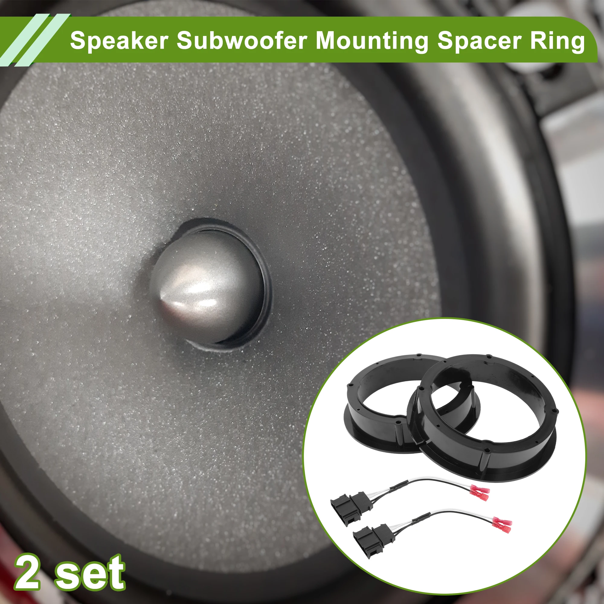 UXCELL Speaker Spacer Ring Tweeter Speaker Spacer Adapter for VW New Beetle 9C for 6.5