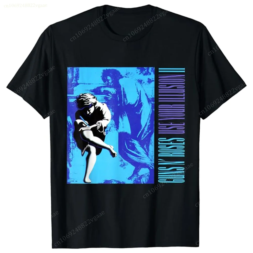 Summer Guns N Roses Cotton T Shirt Men Women Vintage Short Sleeve Kids Tee Shirt Oversized Tops Clothes Rock Band Streetwear