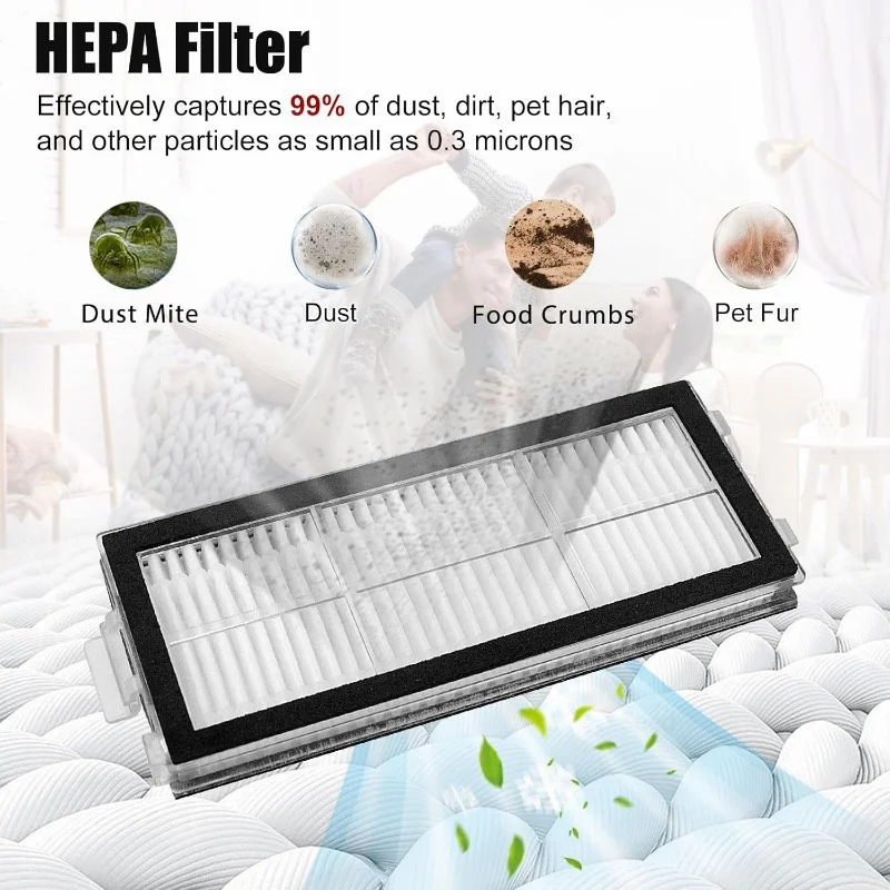 Roborock Qrevo Master / Qrevo Slim Robot Vacuums Cleaner Accessory Main Side Brush Hepa Filter Mop Cloths Dust Bag Spare Part