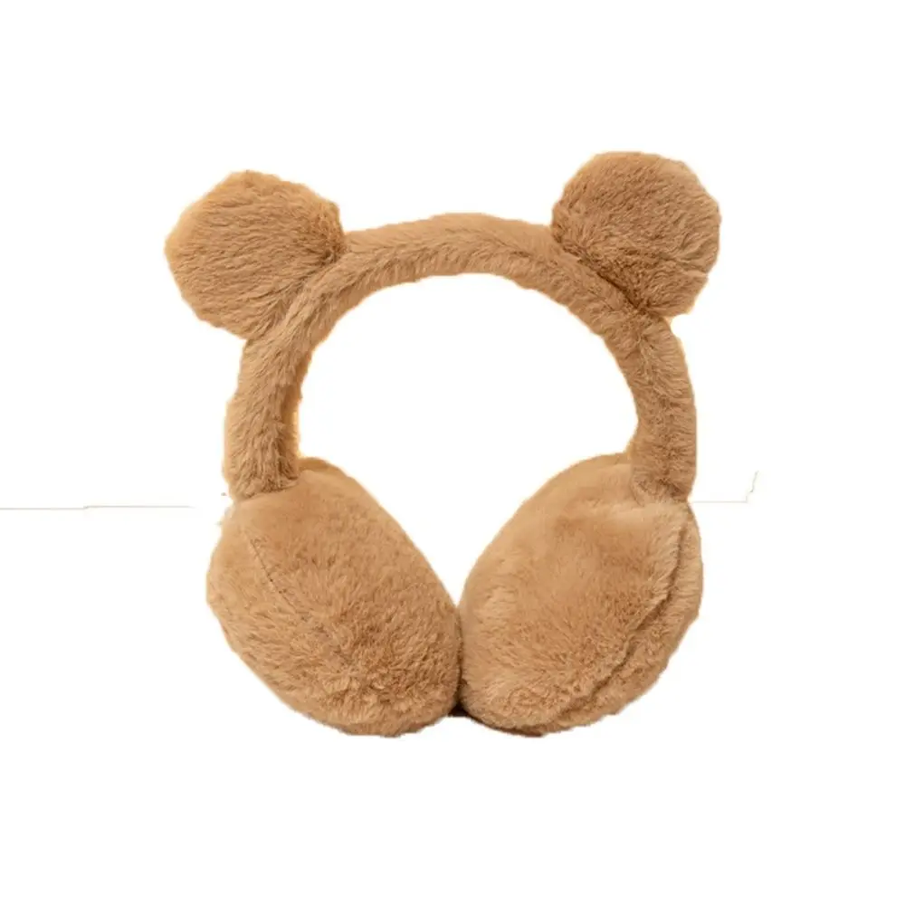 Fashion Warm Plush Ear Warmer Solid Color Ear Protection Winter Earmuffs Ear-Muffs Ear Cover Folding Earflap Adults