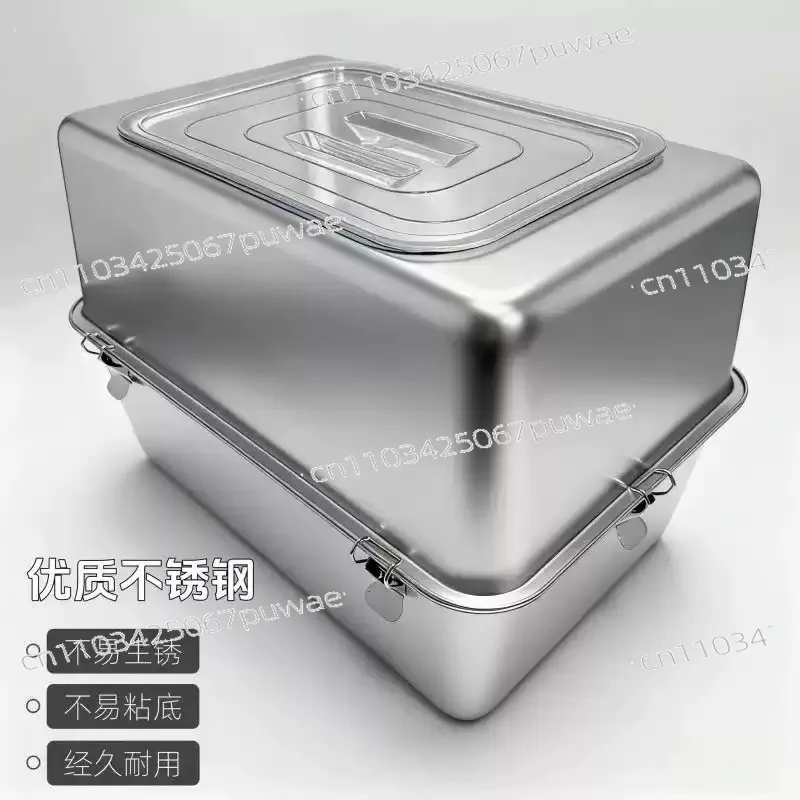 

Extra Large Fully Enclosed Stainless Steel Cat Litter Box Is Leak-proof and Deodorizing