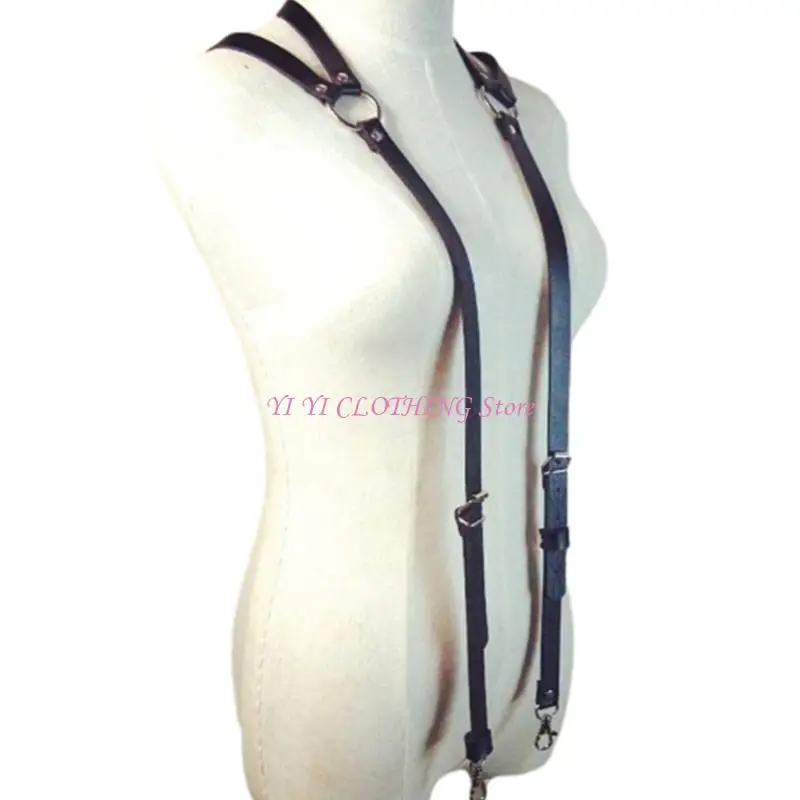 

N5KF Suspenders Suspenders for Male and Woman Elastic Heavy Strong Pant Hook