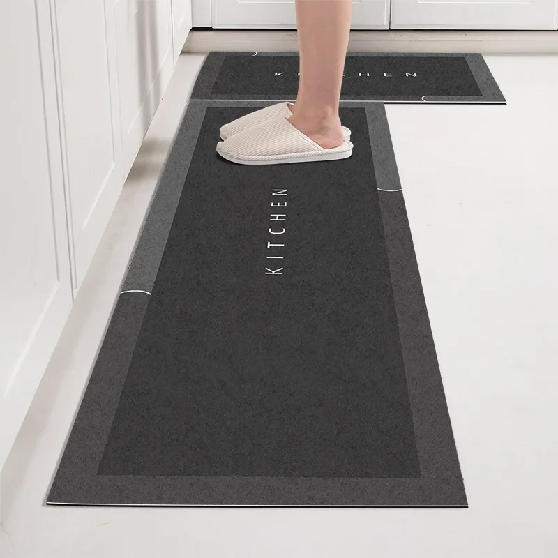 Non-slip Kitchen Mat Absorbent Long Rugs Diatomite Mats Long Carpets for Living Room Kitchen Foot Mats Entrance Doormat