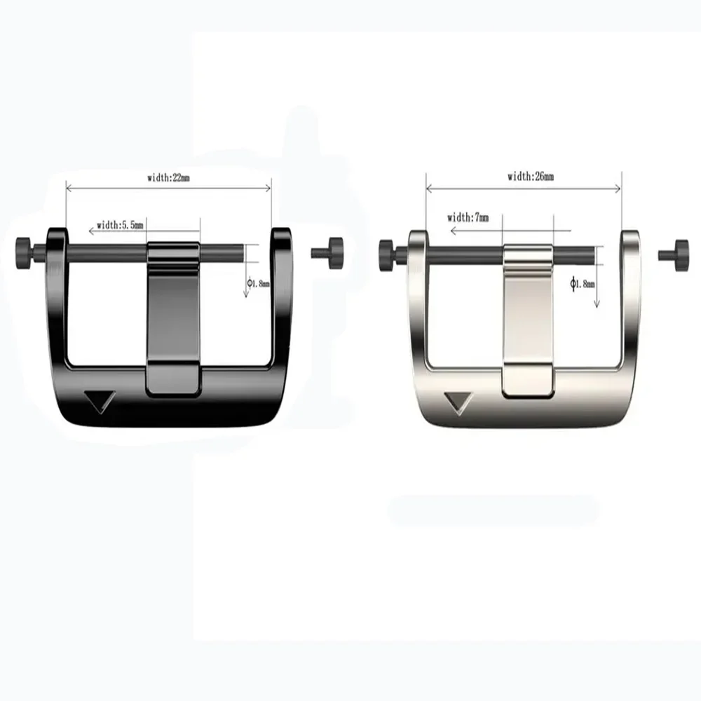 22mm Stainless Steel Buckle Connector For Garmin Fenix 7 6 5 Approach S62 S60 MARQ Series Watch Easy Fit Quick Fit Screw Buckle