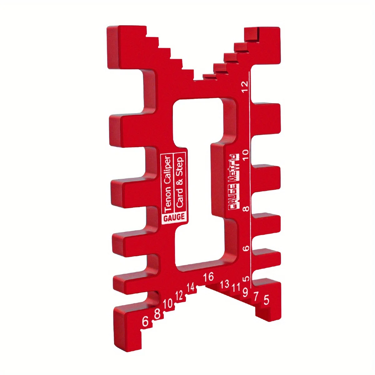 Aluminum Dovetail Jig Measuring Tool Precision Tenon Gaps Gauge Metric&Inch Table Saw Depth Gauge Woodworking Tenon Caliper