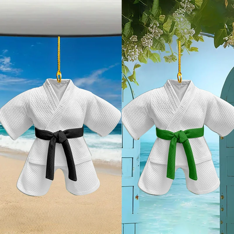 2D شقة التايكوندو دعوى قلادة المفاتيح الرياضة تحت عنوان الاكريليك حلية سحر شنقا الديكور ل حقائب السيارات احتفالي حفلة هدية