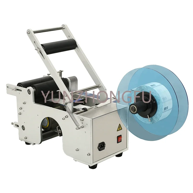 Automatic Label Cylinder Bottle Desktop Small Desktop Manual Sticker Labeling Machine