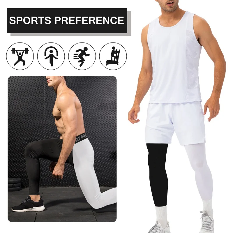 

Mens Compression Pants Tights Quick Dry Leggings Sports Basketball Running Trousers High Elastic Athletic Workout Active Shorts