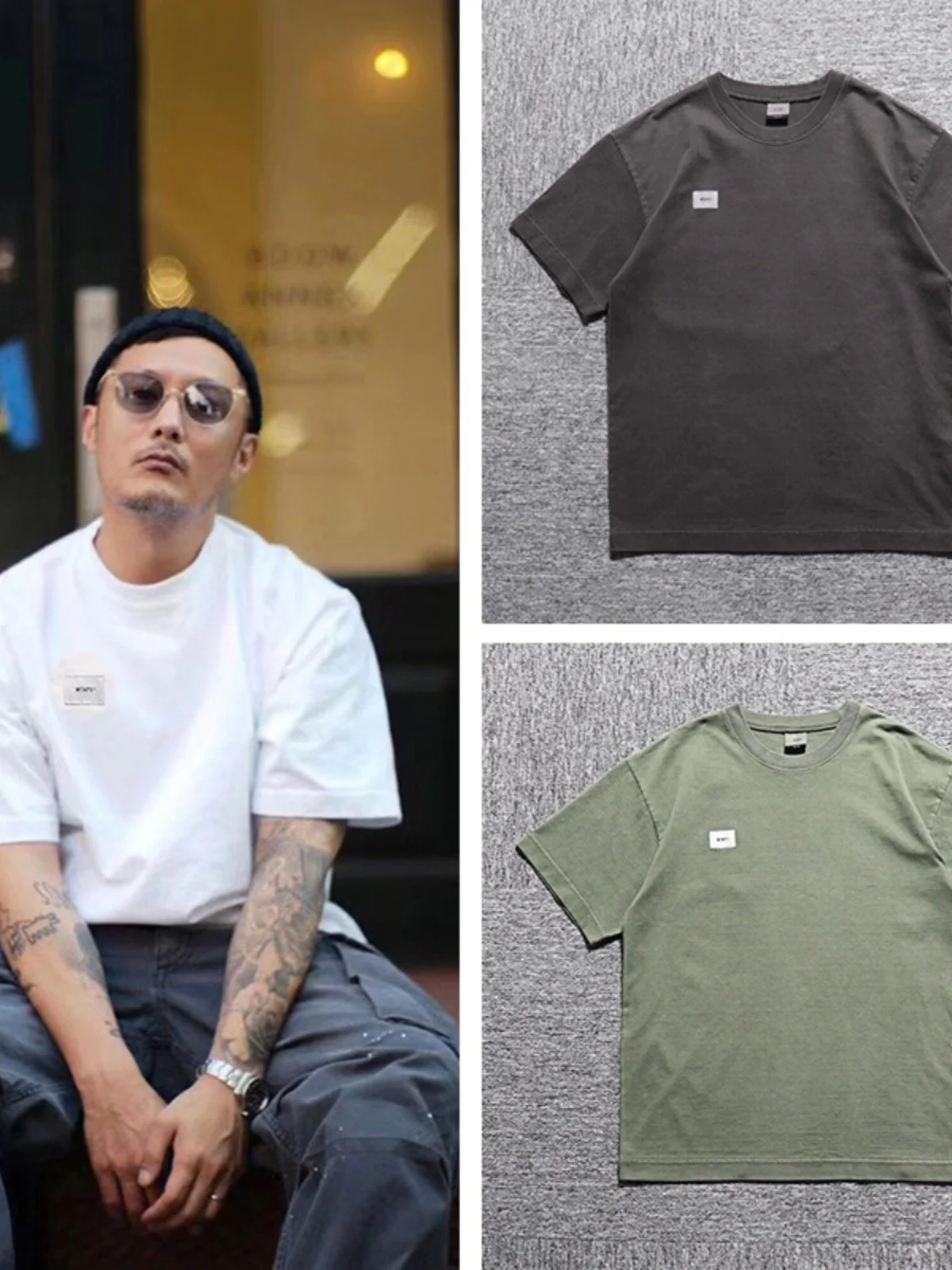 

Футболка MDNS MADN ort Sve round Ne T-irt Watanabe Tadao Waed Vintage Japanese Sle, мужская повседневная свободная футболка