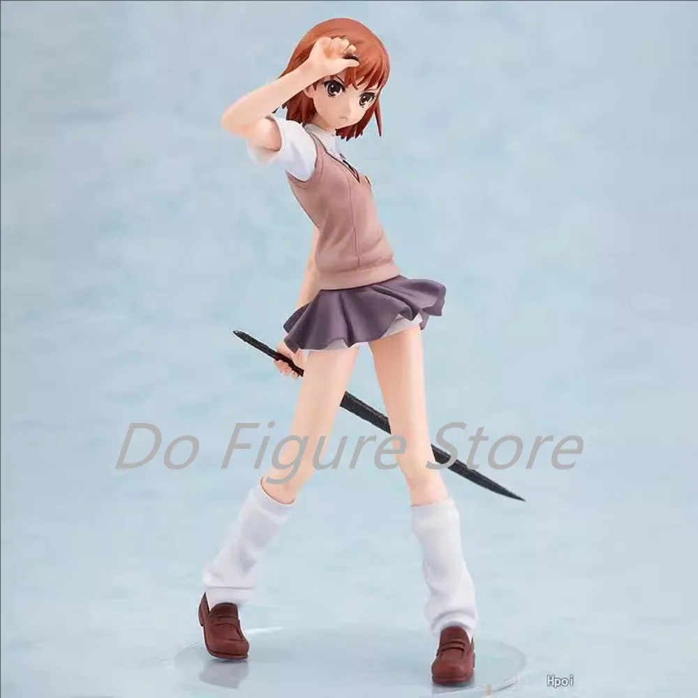 26CM High school girl Anime Figure Misaka Mikoto Popular Japanese A Certain Scientific Railgun Model Dolls Toy Gift Collect