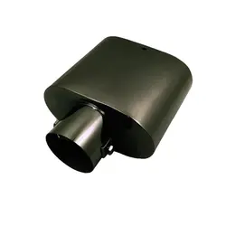 1Pc Universal Car Exhaust Pipe Muffler Automobile Modification Parts Stainless Steel Flat Mouth Exhaust Pipe Rear Muffler