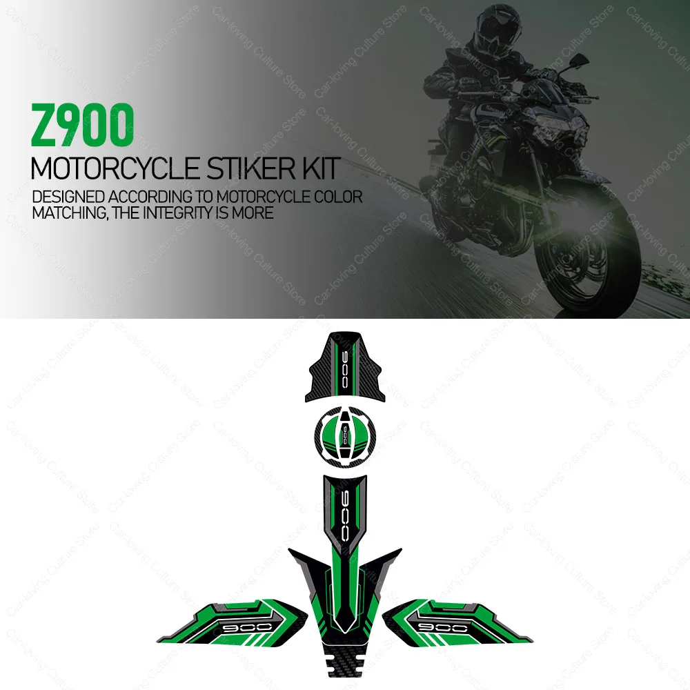 

For Z900 z900 3D Motorcycle Tank Pad Protector Sticker Gas Tank Decals Scratch Resistant Protective Sticker Full Set