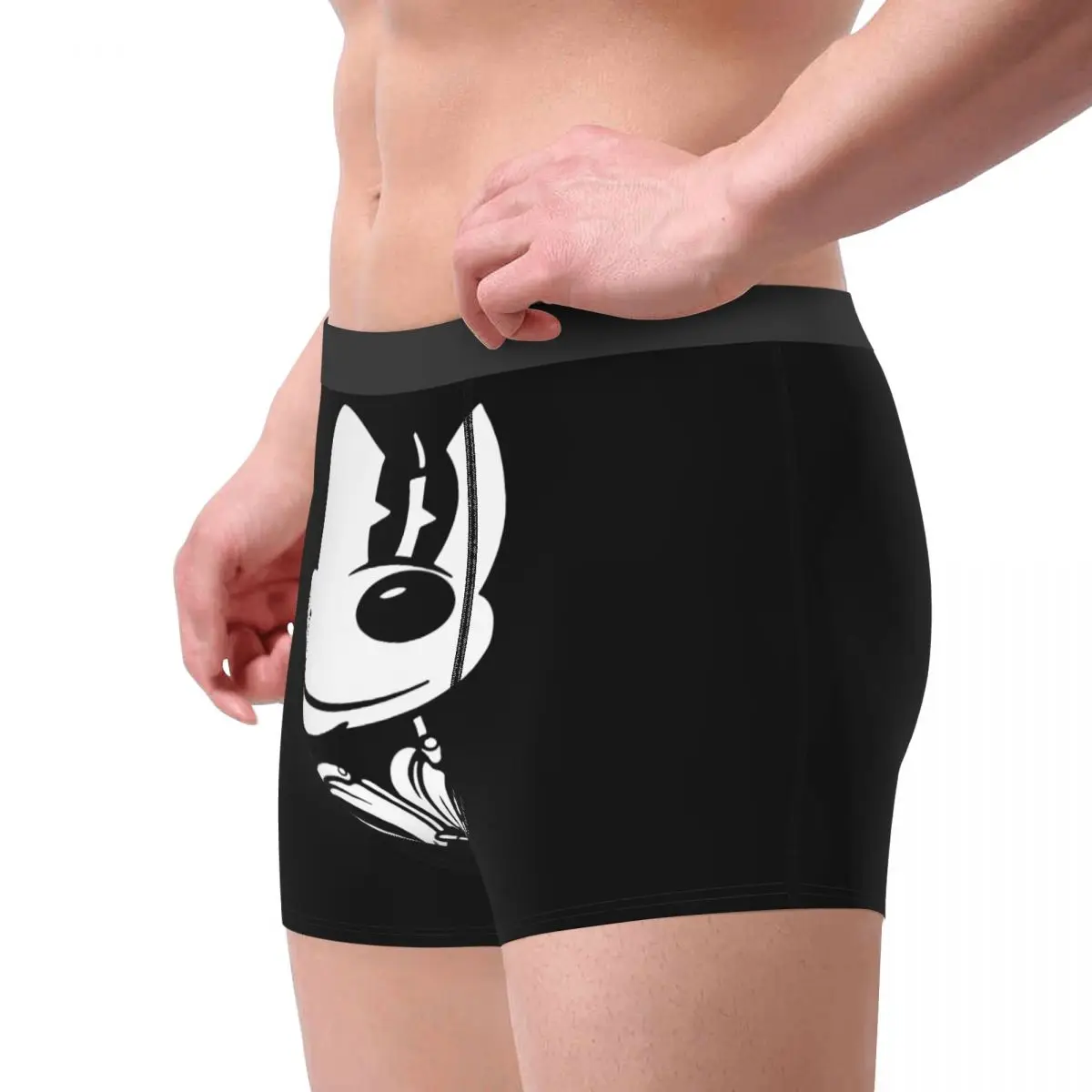 Men Mickey Mouse Boxer Shorts Panties Soft Underwear Homme Funny Plus Size Underpants