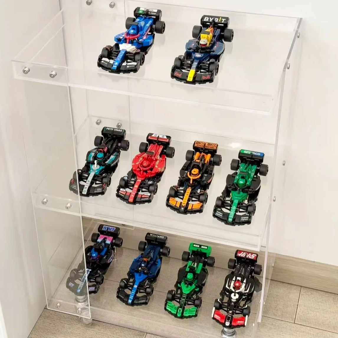 2025 nouveau modèle en stock 77242-77251 blocs de construction de supercar de vitesse, 10 jouets, décoration de la maison, cadeau de noël 2601 pièces