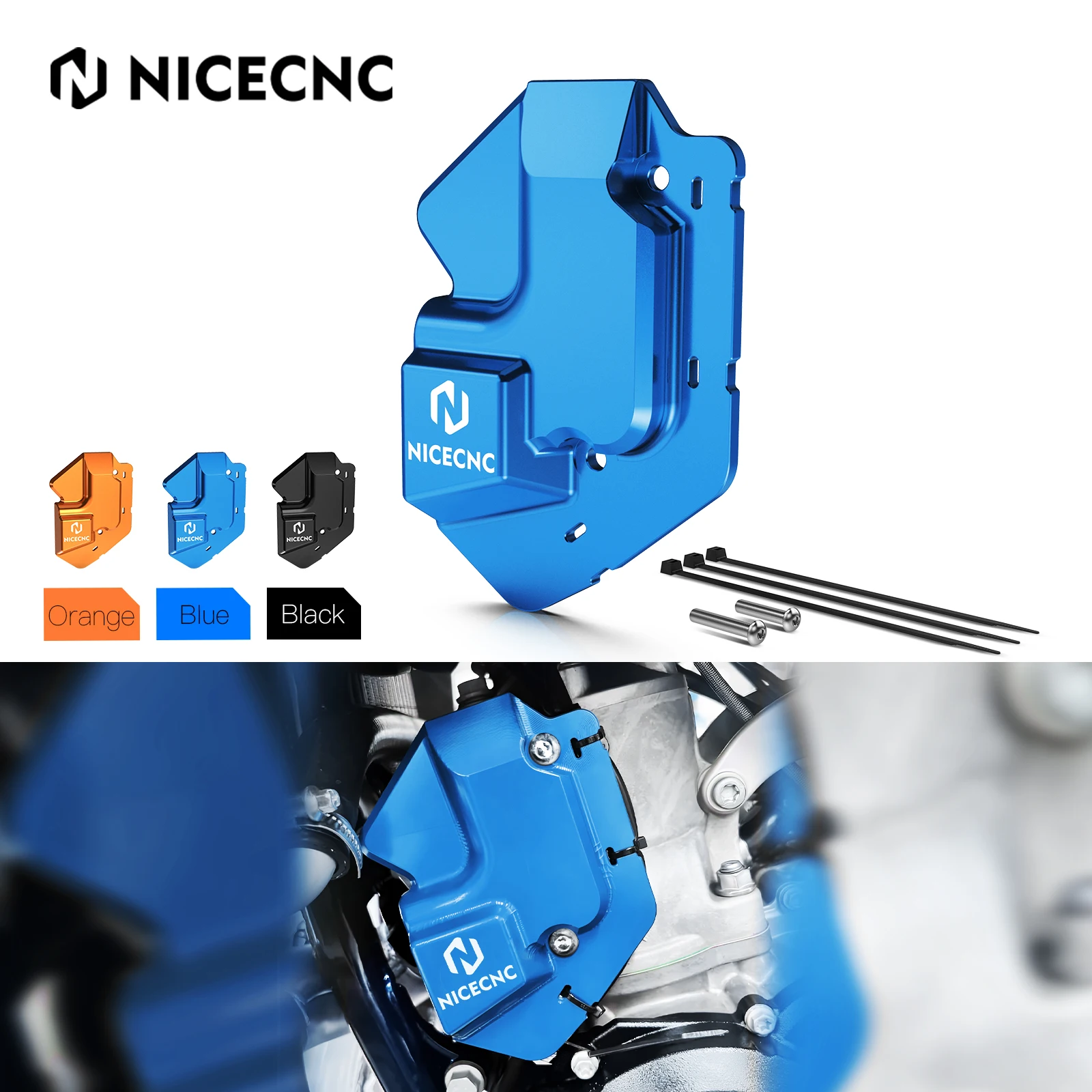 

NICECNC For Husqvarna TE300 TE250 TE 300 250 2024 TX300 TC125 TC250 2023-2024 Motorcycle Left Power Valve Cover Guard Protector