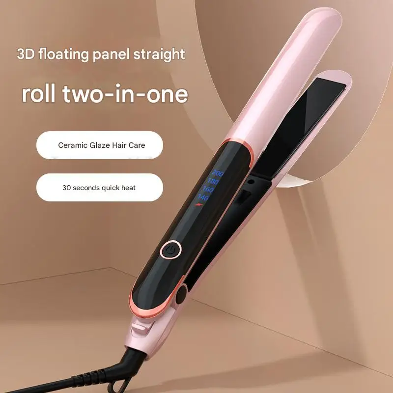 

Dual-purpose Straightening Iron, Curling Iron, Straightening Iron, Ceramic Coating, Suitable All Hair Types, Temperature Control