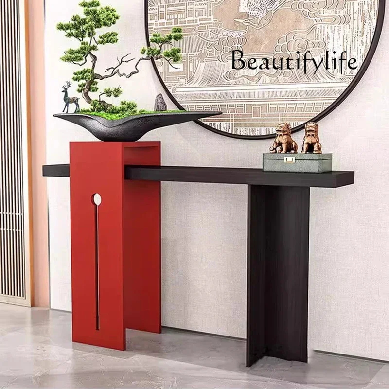 طاولات وحدة تحكم كلاسيكية صينية من DA، طاولات وحدة تحكم حديثة رفيعة وفريدة من نوعها، تصميم وابي سابي، أثاث Meuble لغرفة المعيشة #6