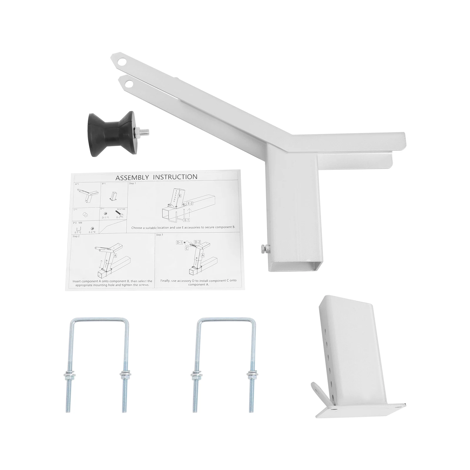 Regulowany stojak na wciągarkę do przyczepy łodzi, odpowiednia wysokość łodzi 16-20 cali, pasuje do łodzi motorowych, łodzi rybackich, żaglówek, przyczep.