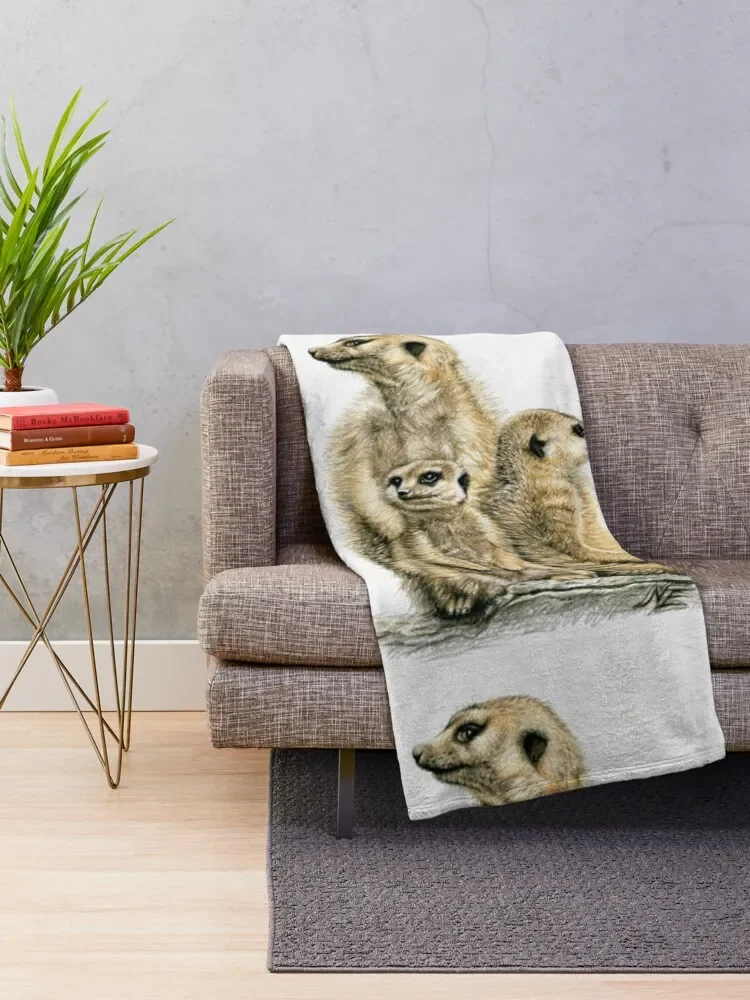 Meerkats Family - Die Erdm?nnchen Throw Blanket christmas decoration valentine gift ideas Polar Blankets