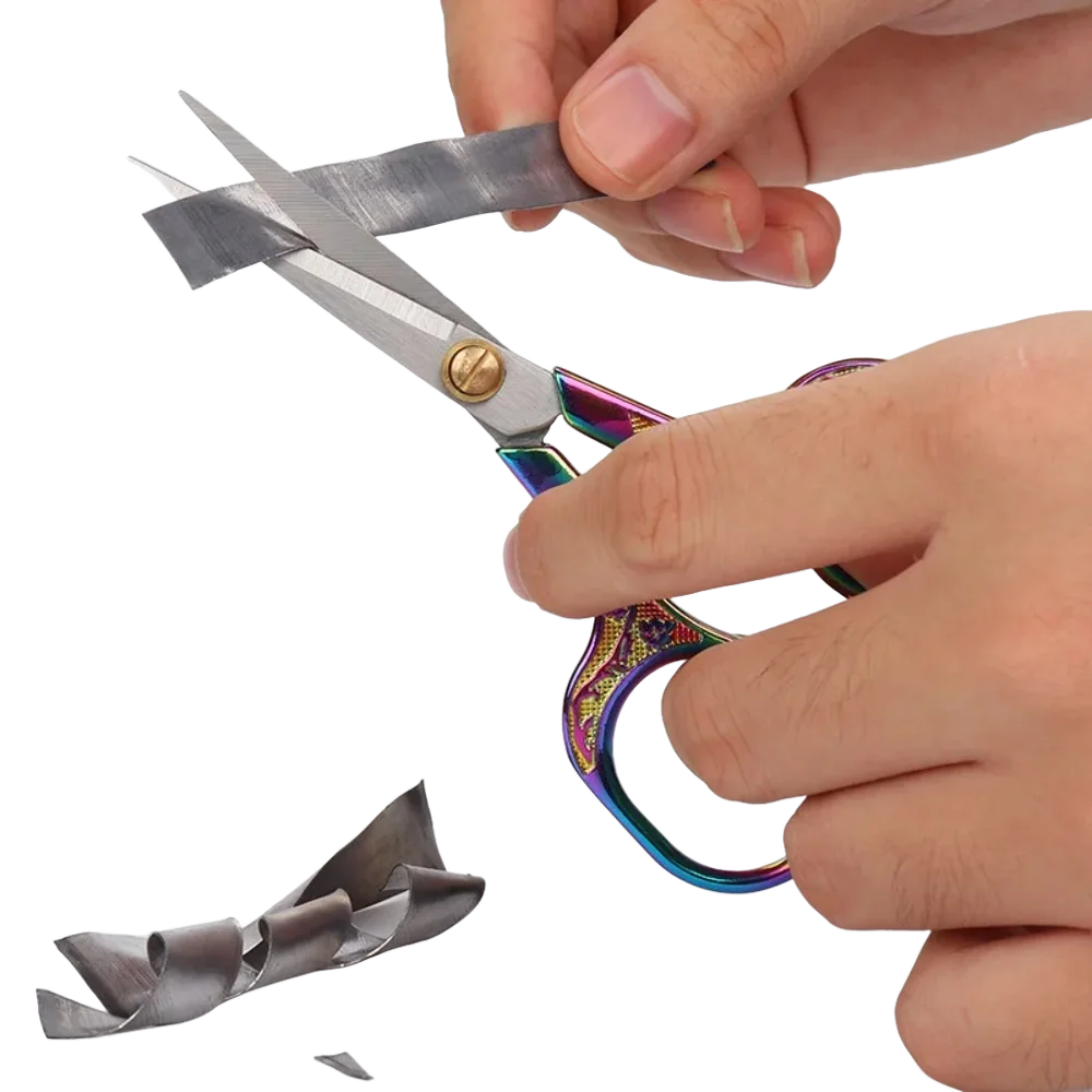 1Pcs Retro Vintage Stainless Steel Sewing Scissors - Fabric Cutter Tailor Embroidery Thread Craft Shears