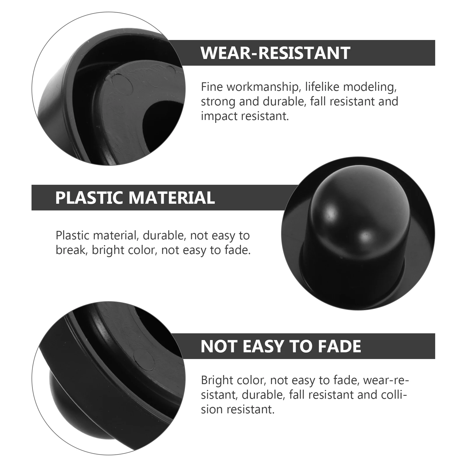 

1 set Air Puck Replacement Plastic Hockey Parts for Carnival Game Room Accessories Pusher Home Arcade Ice Hockey Table Black