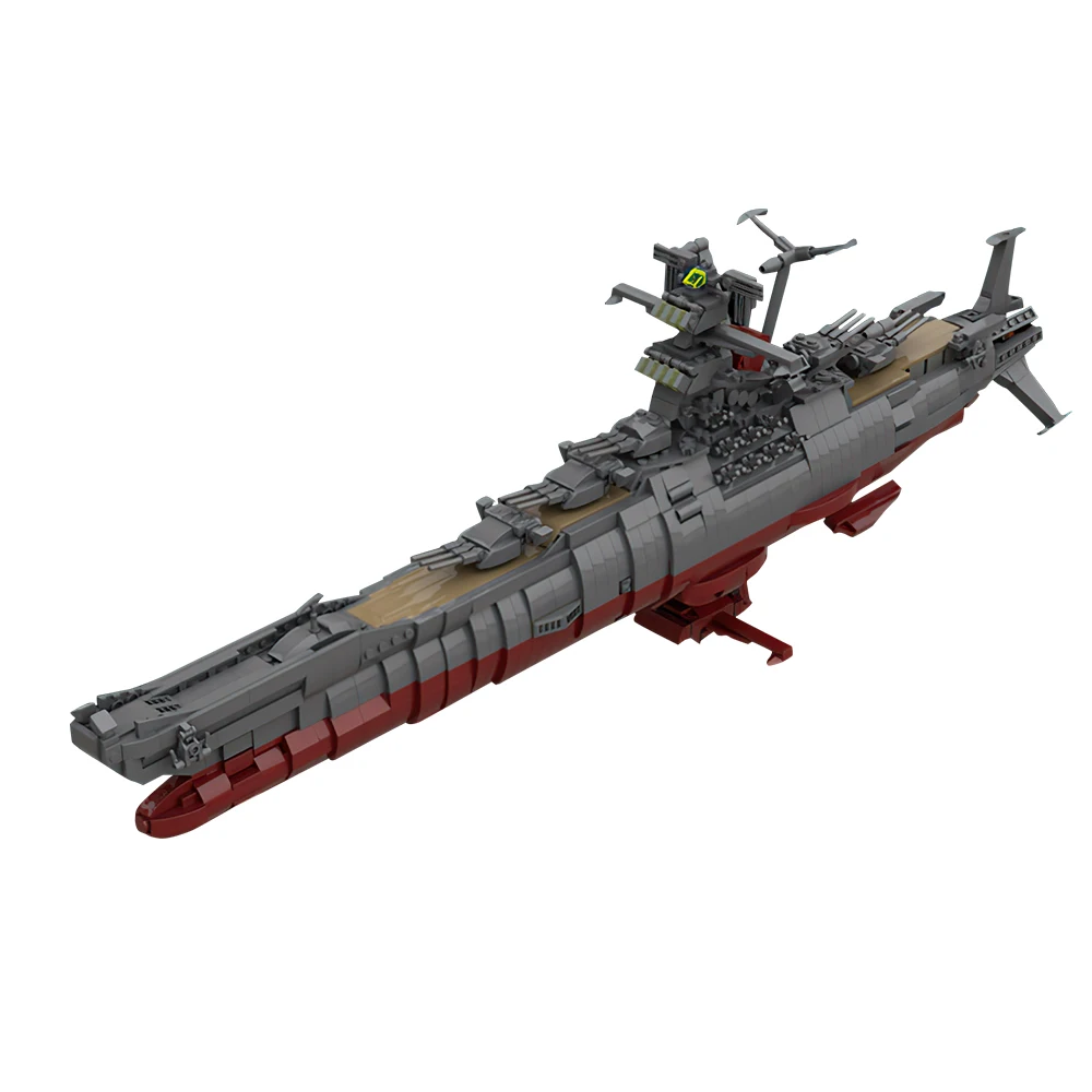 MOC Space Battleship Yamato 2199 Star Blazers Bricks Blazers military affairs Universe Exploration Building Block Model Toy Gift