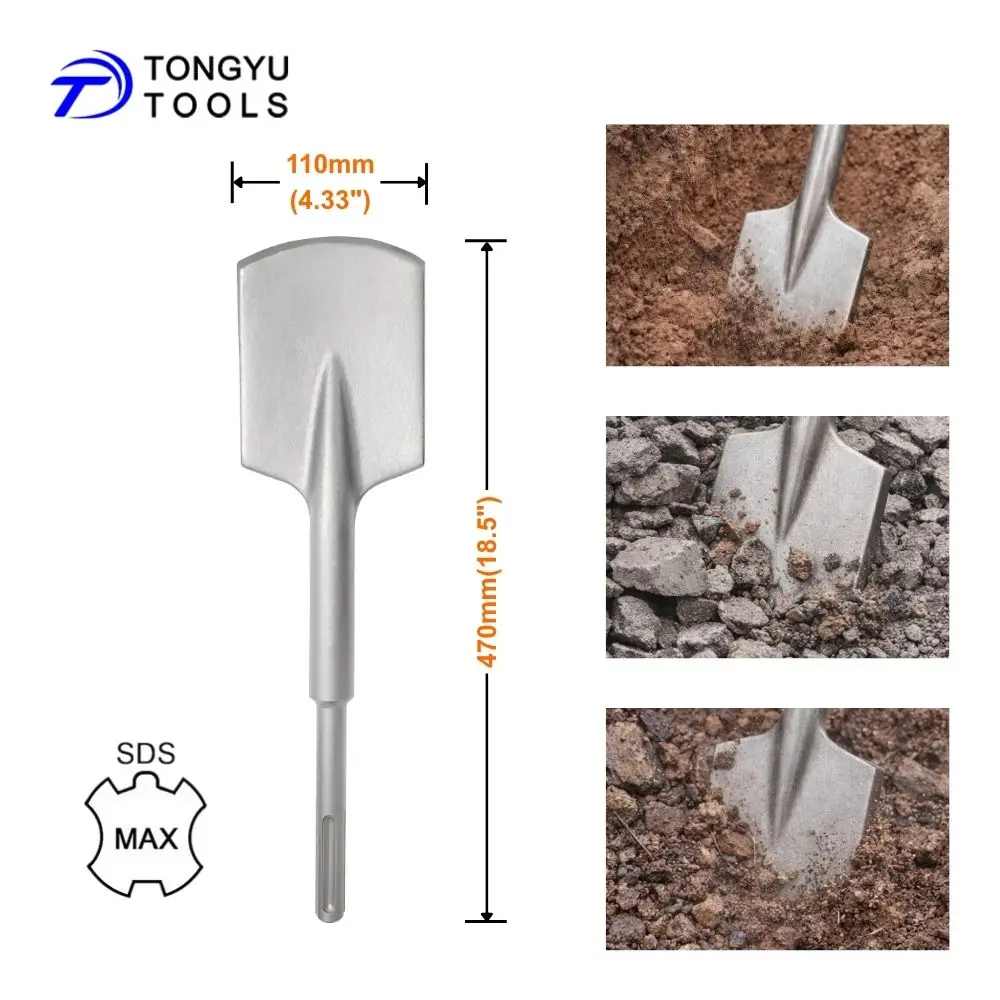 

Насадка-зубило SDS Max для перфоратора, 110 мм, для глины, гравия, песчаника, сверхмощный инструмент для копания