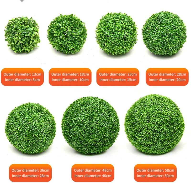 Artificial Plant Grass Ball Milan Ball Green Plant Decoration Ceiling Plastic Fake Flower Shopping Mall Opening Window