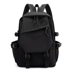 Canvas Couple High School Bag Men Backpack Shoulders Student Laptop Backpack Unisex Backpacks Black PrintedSport Bags