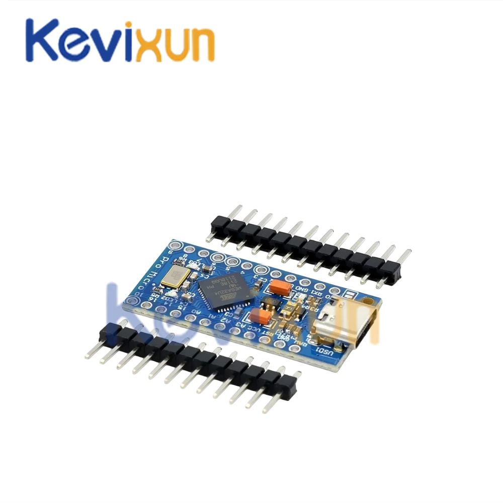 New Pro Micro for arduino ATmega32U4 5V/16MHz Module with 2 row pin header For Leonardo in stock . best quality 1-10PCS