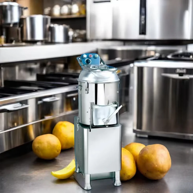Floor Standing Potato Peeler, Professional And Easy To Operate Potato Cleaning Machine, Stainless Steel Electric Taro Peeler